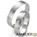 1 Paar Eheringe Trauringe in 333 Weissgold 48_07073