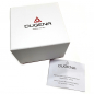 Preview: DUGENA Premium Herren Armbanduhr Festa Chrono 7000168 Saphirglas Lederband schwarz