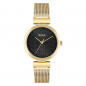 Preview: HUGO Damen Armbanduhr 1520129 Edelstal Meshband Goldfarben