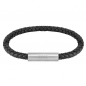 Preview: HUGO BOSS Herren Armband 1580152 Leder-Edelstahl 21cm