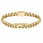 Preview: BOSS Herren Armband Kessy 1580505M Gliederband BOSS Logo-Kette Goldfarben 20cm