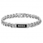 Preview: BOSS 1580679M Herren PAnzer-Armband Edelstahl Silberfarben 20cm