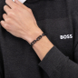 Preview: BOSS 1580728M Herren Glieder-Armband Edelstahl schwarz 20cm
