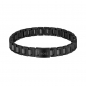 Preview: BOSS Herren Armband Edelstahl 1580752 Gliederarmband Schwarz 20cm