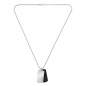 Preview: BOSS 1580760 Herren Kette mit Edelstahl-Leder Anhänger 61cm