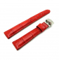 Preview: Ingersoll Ersatzband Leder rot Kokoprägung Stegbreite 16mm mit Faltschließe