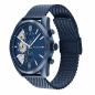 Preview: Tommy Hilfiger Herren Armbanduhr 1710648 Multifunktion Day-Date Milanaise blau