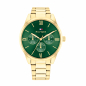 Preview: Tommy Hilfiger Damen Armbanduhr 1782746 Multifunktion goldfarben, grün