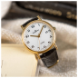 Preview: Dugena Herren Armbanduhr 2170996-1 goldfarben, Saphirglas, 35mm