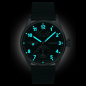 Preview: bauhaus Aviation 2790-3 Tornado Herrenuhr Automatik, Gangreserveanzeige und Lederband