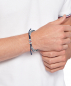 Preview: TOMMY HILFIGER 2790511 Herren Armband Schiebeverschluss Silberfarben, Blau