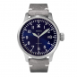 Preview: ARISTO Herren Armbanduhr 3H209 Blaue 42 Beo Automatic Fliegeruhr mit Datum Lederband