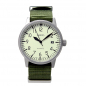 Preview: ARISTO 3H41 Jäger 90 Automatic Fliegeruhr Leuchtzifferblatt Textilband olivgrün 10ATM