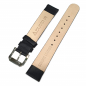 Preview: Dugena Ersatzband Lederband schwarz Stegbreite 18mm, Schlicht