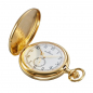 Preview: Dugena 4461235 Savonette Goldfarben Taschenuhr mit Kette, kleine Sekunde