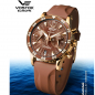 Preview: Vostok Europe Damenuhr Undine Chronograph VK64-​515B569 mit 3 Armbänder