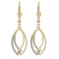 Preview: 333/8K Gold Ohrringe, Ohrhänger Gelbgold mit Zirkonia 5500163-001