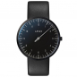 Preview: Botta UNO 559090BE Armbanduhr Titan Einzeigeruhr, Lederband, 40mm