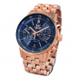 Preview: Vostok Europe GAZ-​14 Limousine Grand Chrono Quarz mit Trigalights 6S21-​565B596B roségoldfarben
