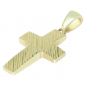 Preview: 585/14K Gold Anhänger, Kreuz, Gelbgold, 26x13mm, Kettenanhänger