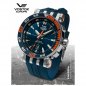 Preview: Vostok Europe NH35A-575A279 Energia Rocket Edelstahl Automatik blau mit Wechselband
