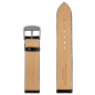 Preview: Zeppelin 22mm Ersatzband, Wechselband Leder, schwarz, Uhrenband