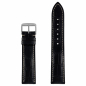 Preview: Zeppelin 22mm Ersatzband, Wechselband Leder, schwarz, Uhrenband