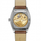 Preview: Zeppelin 8360-3 Herrenuhr Automatik mit Day-Date, Lederband, Glasboden, Tonneau-Form