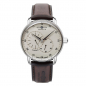 Preview: Zeppelin 8662-5 Herrenuhr Automatik mit 24-Stundenanzeige und Lederarmband