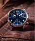 Preview: Junkers Herren Armbanduhr 9.23.02.01 Flieger D-2000 mit Großdatum, Blau-Braun