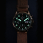 Preview: Junkers 9.28.01.06 JU 52 Aviator Chrono ETA Valjoux 7750 Saphir Day-Date, Grün, 42mm