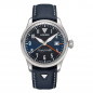 Preview: Hugo Junkers GMT Automatik Armbanduhr 9.58.04.01 Flieger 42mm Leder, Saphirglas