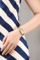 Preview: AEROWATCH A 31104 JA01 M Damenuhr Mini Intuition kleine Sekunde goldfarben
