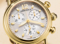 Preview: AEROWATCH A 81105 JA02 M Chrono Lady goldfarben, Perlmuttzifferblatt