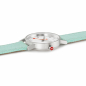 Preview: MONDAINE Damen Armbanduhr Classic 30mm, Mint Textiluhr, A658.30323.17SBQ