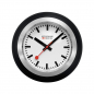 Preview: Mondaine 60mm schwarze Tischuhr A660.30335.16SBO - Globe Clock