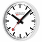 Preview: MONDAINE Wanduhr rot/weiß, Durchmesser 25cm, A990.CLOCK.11SBC