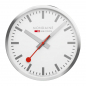 Preview: MONDAINE Wanduhr Wall Clock Bahnhofsuhr A995.CLOCK.17SBV XL- 40cm, ohne ticken