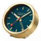 Preview: Mondaine Tischuhr Wanduhr Wecker A997.MCAL.46SBG blau Goldfarben Ø 12.5cm