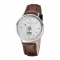 Preview: Regent Herren Armbanduhr BA-412 Funkuhr Lederband