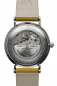 Preview: bauhaus 2162-3 Herren Armbanduhr blau, Automatik, Lederband, Day-Date, Glasboden