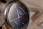 Preview: bauhaus 2162-3 Herren Armbanduhr blau, Automatik, Lederband, Day-Date, Glasboden