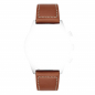 Preview: BOSS Ersatzband, Wechselband Leder, braun, Uhrenband, Pilot Edition, Stegbreite 22mm