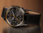 Preview: Lilienthal Berlin C01-104-B004CB Chronograph Black Orange Lederband schwarz 42,5mm