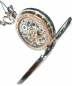 Preview: Carl von Zeyten Alb CVZ0040RSL Taschenuhr Handaufzug Skelett, Dual Time, Tag-Nacht