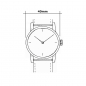 Preview: MONDAINE Armbanduhr Classic A660.30360.11SBG, 40mm, Leder