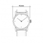 Preview: UMF Ruhla 1434-4 Armbanduhr Scheibenuhr Automatik, Saphirglas, 41mm, orange