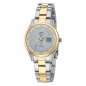 Preview: ETT EcoTechTime ELS-11590-12M Goby Funk-Solar Damenuhr Day-Date bicolor