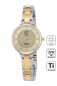 Preview: ETT EcoTechTime ELS-12148-61M Diamond Lady Solar Titan Damenuhr bicolor