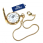 Preview: FESTINA F2028-1 Savonette Taschenuhr mit Kette, Datum, goldfarben